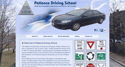 Desktop Screenshot of patiencedrivingschool.com