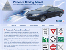 Tablet Screenshot of patiencedrivingschool.com